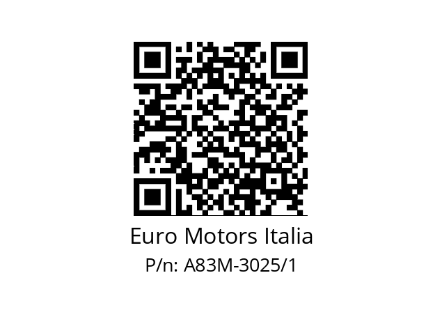   Euro Motors Italia A83M-3025/1