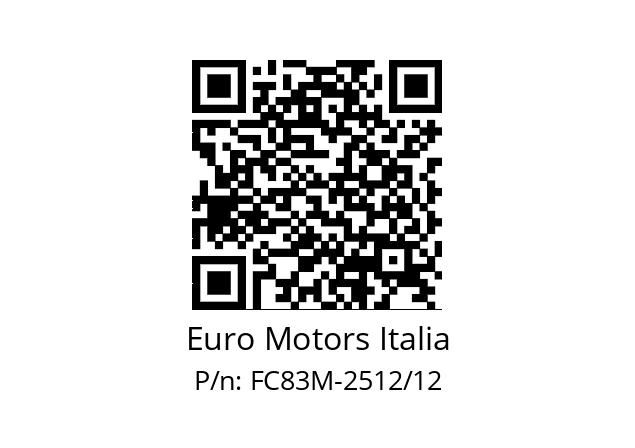   Euro Motors Italia FC83M-2512/12