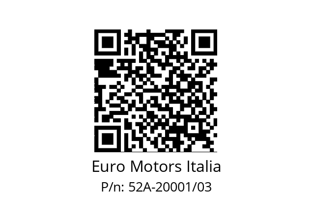   Euro Motors Italia 52A-20001/03