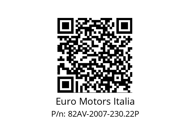   Euro Motors Italia 82AV-2007-230.22P