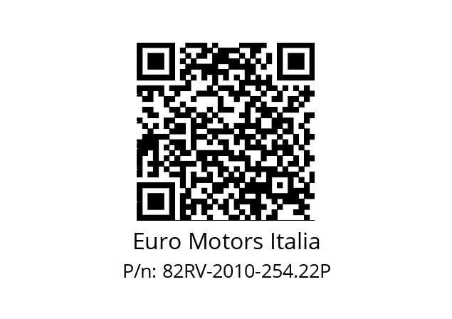   Euro Motors Italia 82RV-2010-254.22P