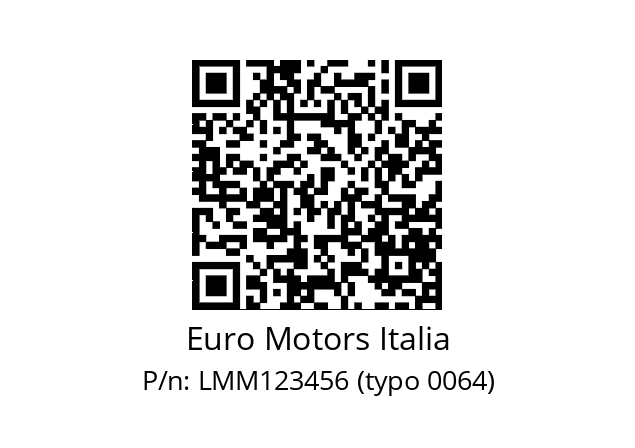   Euro Motors Italia LMM123456 (typo 0064)