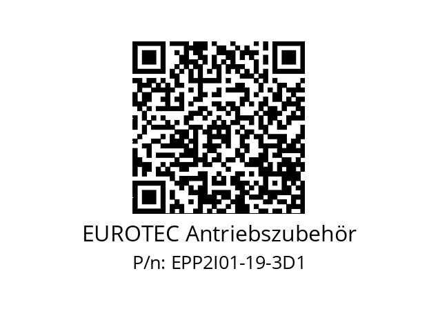   EUROTEC Antriebszubehör EPP2I01-19-3D1