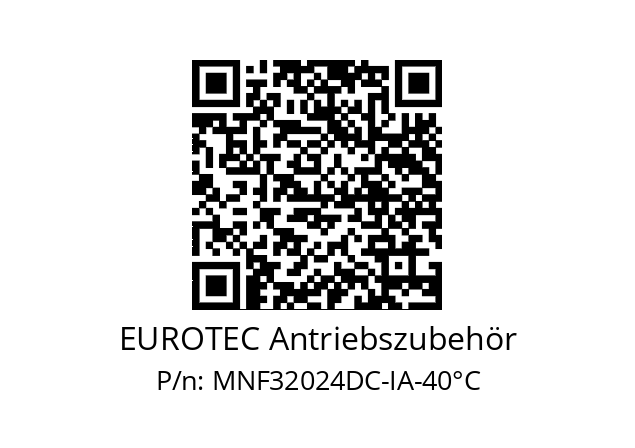   EUROTEC Antriebszubehör MNF32024DC-IA-40°C