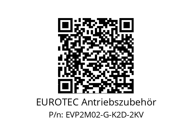   EUROTEC Antriebszubehör EVP2M02-G-K2D-2KV