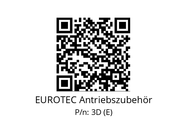   EUROTEC Antriebszubehör 3D (E)