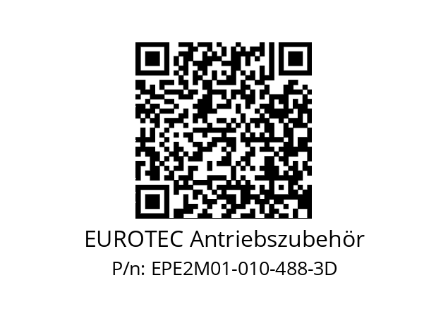   EUROTEC Antriebszubehör EPE2M01-010-488-3D