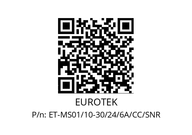   EUROTEK ET-MS01/10-30/24/6A/CC/SNR