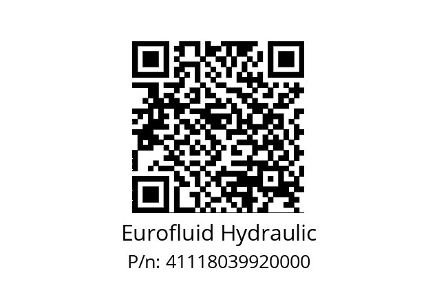   Eurofluid Hydraulic 41118039920000