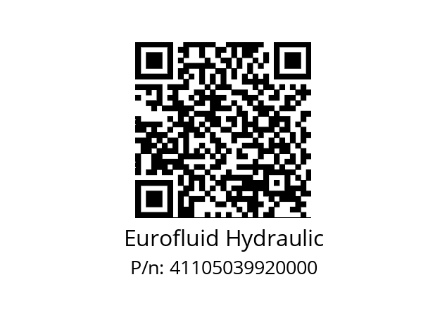   Eurofluid Hydraulic 41105039920000