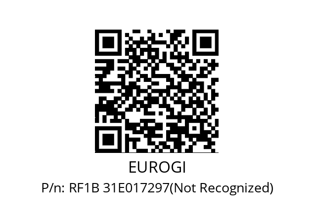   EUROGI RF1B 31E017297(Not Recognized)