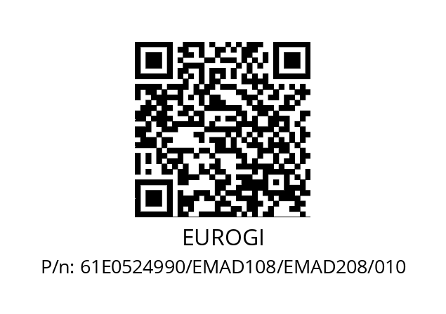   EUROGI 61E0524990/EMAD108/EMAD208/010