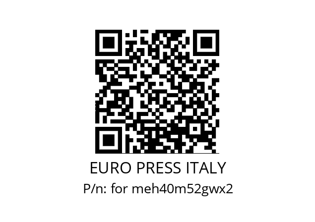   EURO PRESS ITALY for meh40m52gwx2