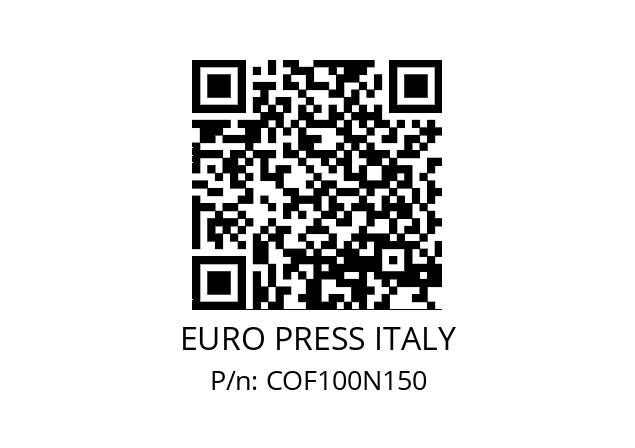   EURO PRESS ITALY COF100N150