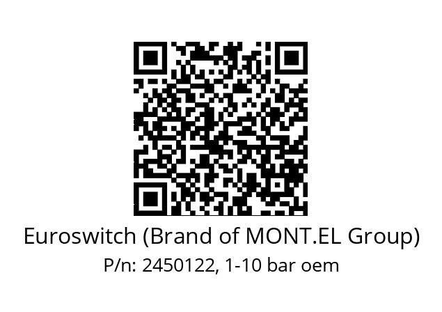   Euroswitch (Brand of MONT.EL Group) 2450122, 1-10 bar oem