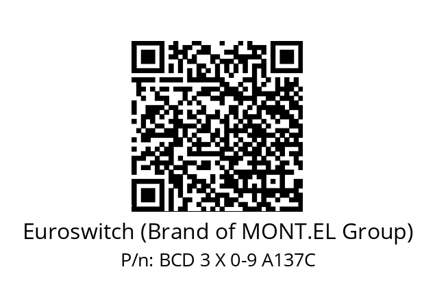   Euroswitch (Brand of MONT.EL Group) BCD 3 X 0-9 A137C