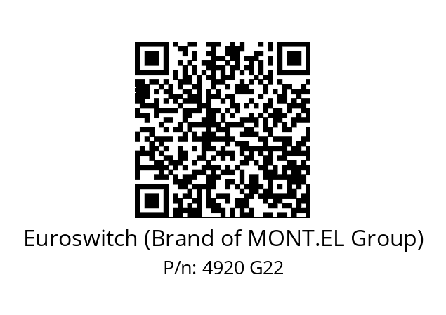   Euroswitch (Brand of MONT.EL Group) 4920 G22