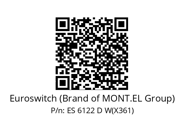   Euroswitch (Brand of MONT.EL Group) ES 6122 D W(X361)