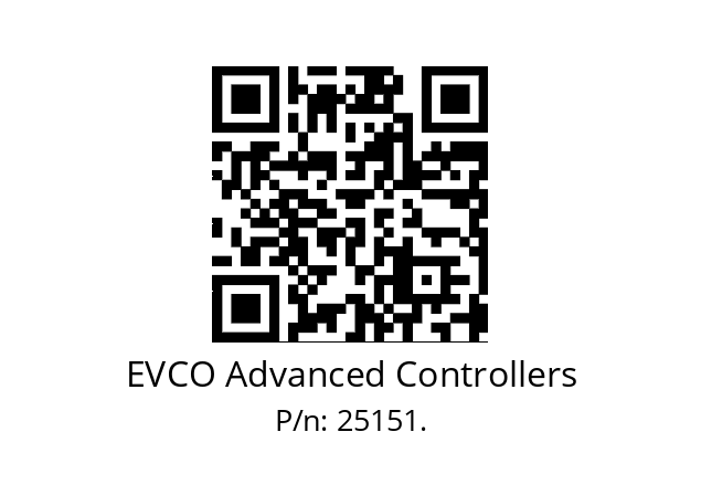   EVCO Advanced Controllers 25151.