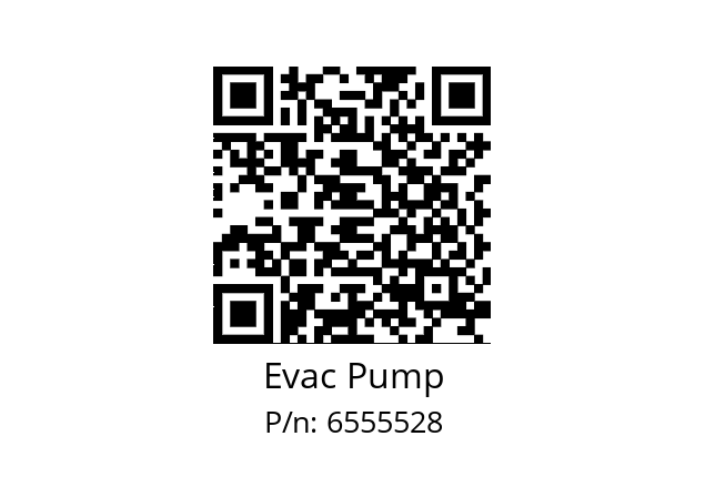   Evac Pump 6555528