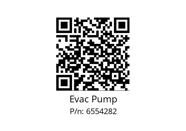   Evac Pump 6554282