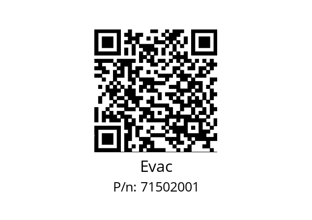   Evac 71502001