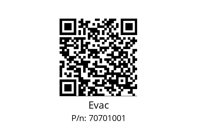   Evac 70701001