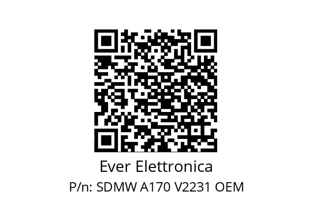   Ever Elettronica SDMW A170 V2231 OEM