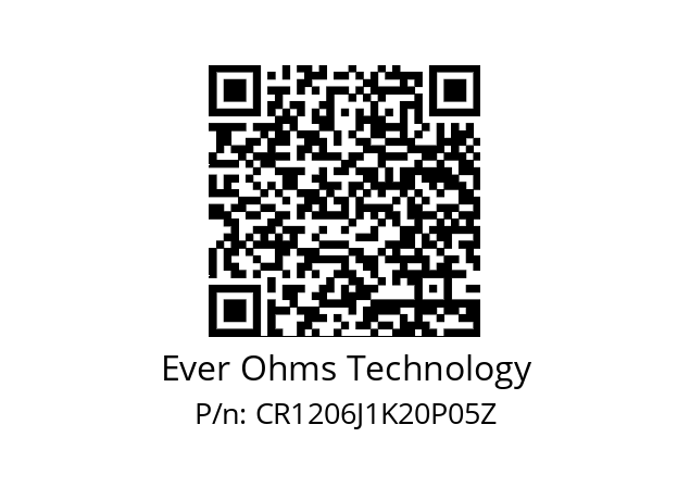   Ever Ohms Technology CR1206J1K20P05Z