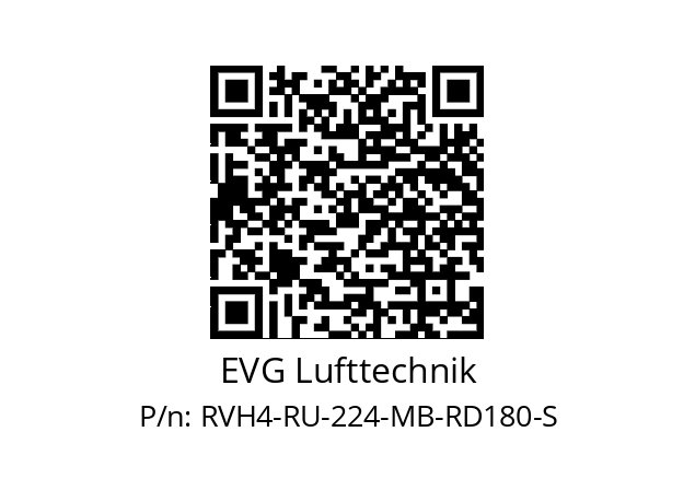   EVG Lufttechnik RVH4-RU-224-MB-RD180-S