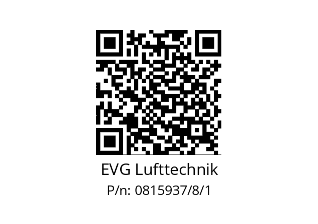   EVG Lufttechnik 0815937/8/1