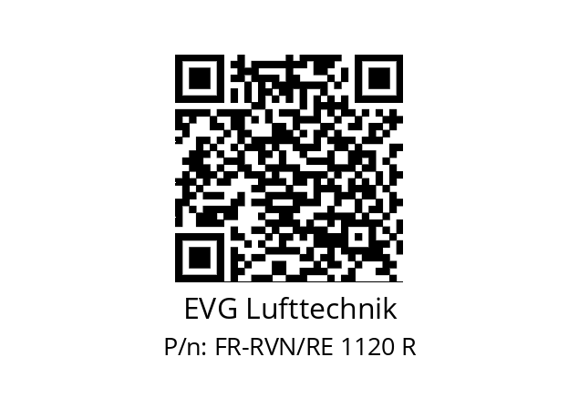   EVG Lufttechnik FR-RVN/RE 1120 R