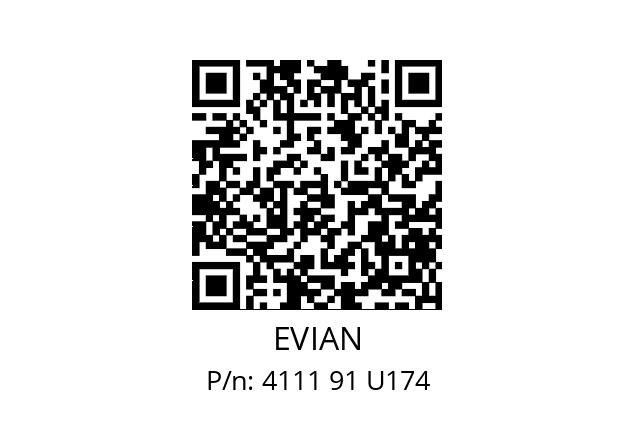   EVIAN 4111 91 U174