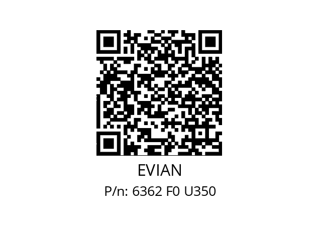   EVIAN 6362 F0 U350