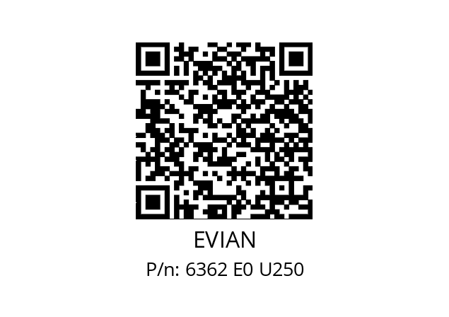   EVIAN 6362 E0 U250