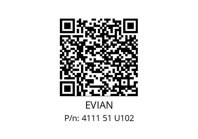   EVIAN 4111 51 U102