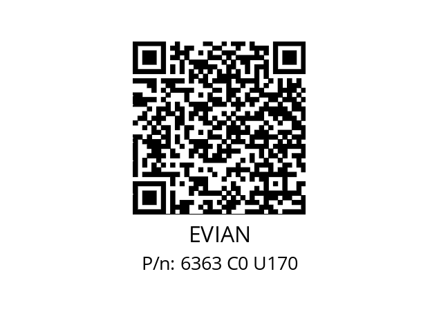   EVIAN 6363 C0 U170