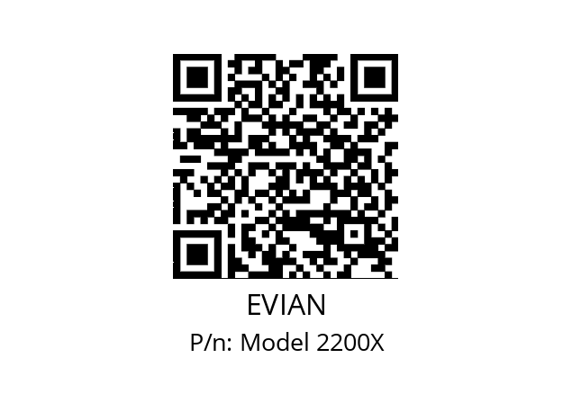   EVIAN Model 2200X