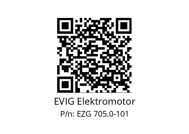   EVIG Elektromotor EZG 705.0-101