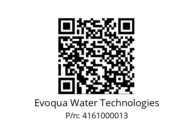   Evoqua Water Technologies 4161000013