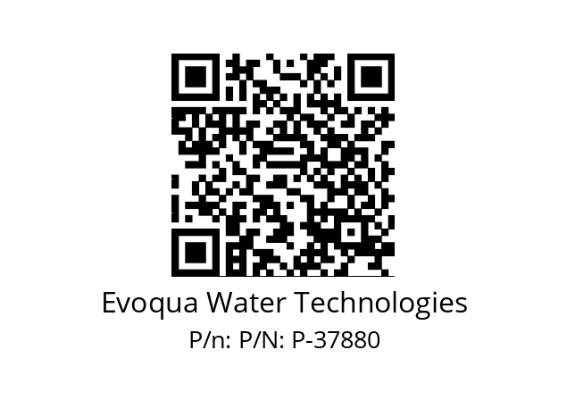   Evoqua Water Technologies P/N: P-37880