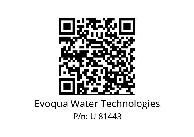   Evoqua Water Technologies U-81443