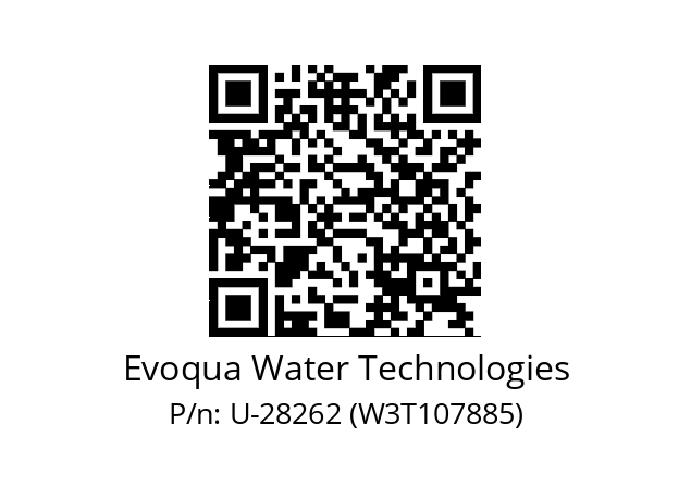   Evoqua Water Technologies U-28262 (W3T107885)