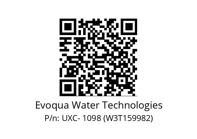   Evoqua Water Technologies UXC- 1098 (W3T159982)