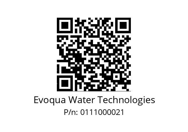   Evoqua Water Technologies 0111000021