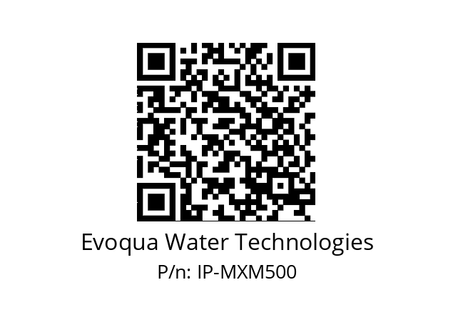   Evoqua Water Technologies IP-MXM500