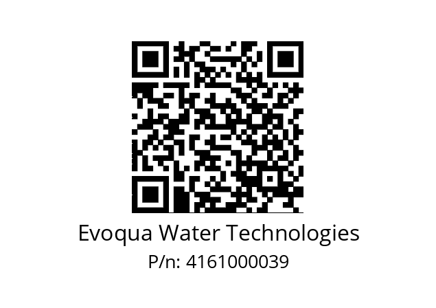   Evoqua Water Technologies 4161000039