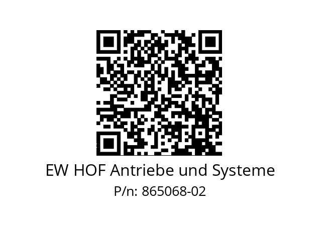   EW HOF Antriebe und Systeme 865068-02