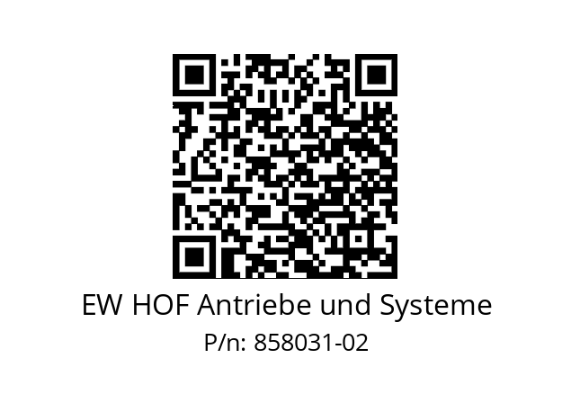   EW HOF Antriebe und Systeme 858031-02