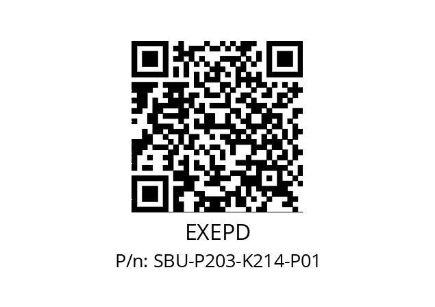   EXEPD SBU-P203-K214-P01